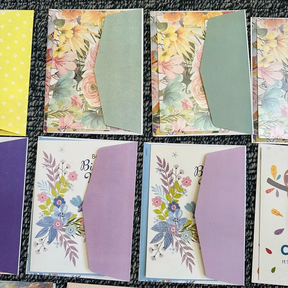 New 20 of different brand of Happy Birthday’s cards with envelopes.